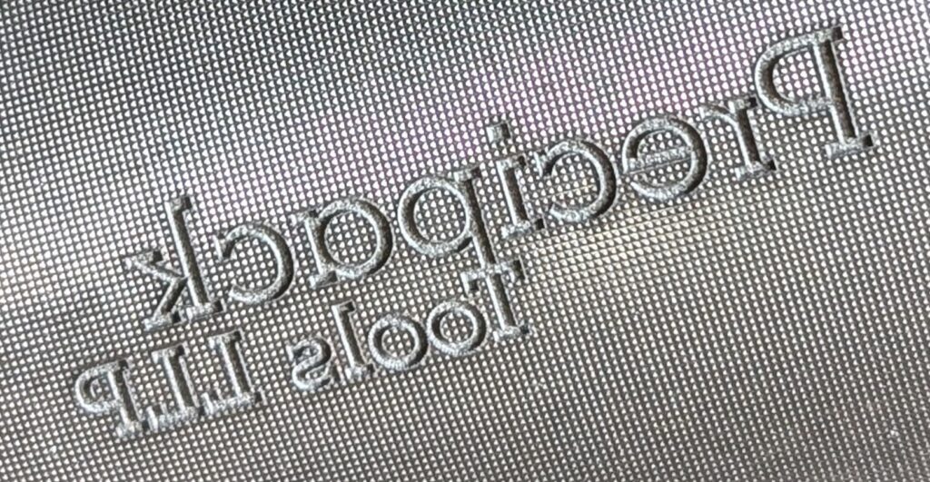 Embossing roll magnified